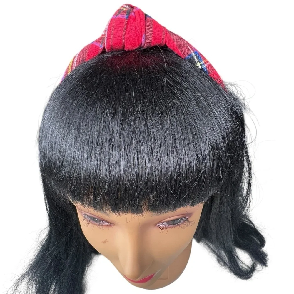 J.Crew Tartan knot Headband